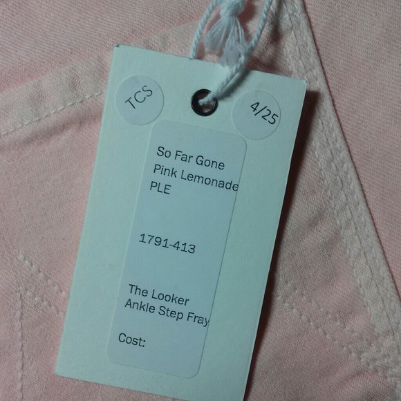 Mother The Looker Frayed Step Hem Ankle Skinny - Picture 5 of 6